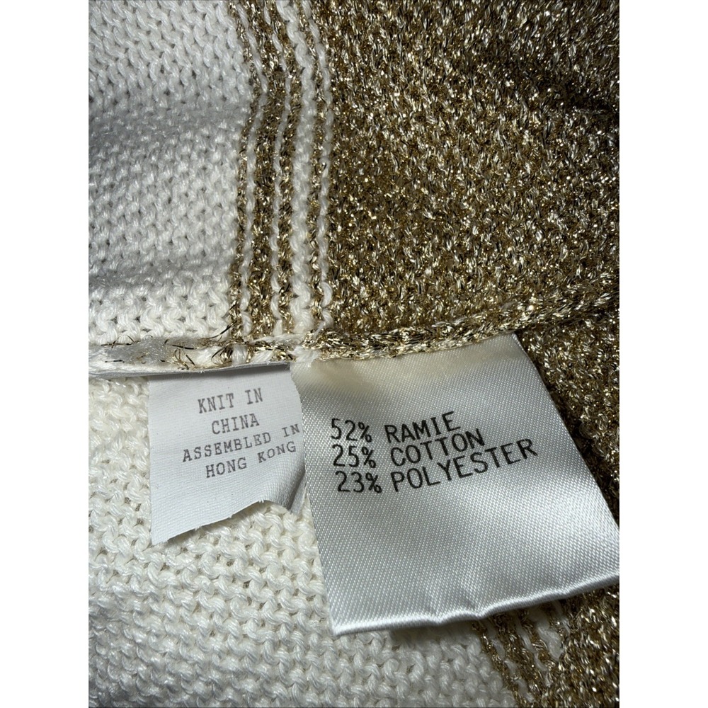 Madeleine angora blend sweater with a nautical compass rose and anchor Charm L - Picture 15 of 16